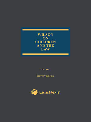 cover image of Wilson on Children and the Law